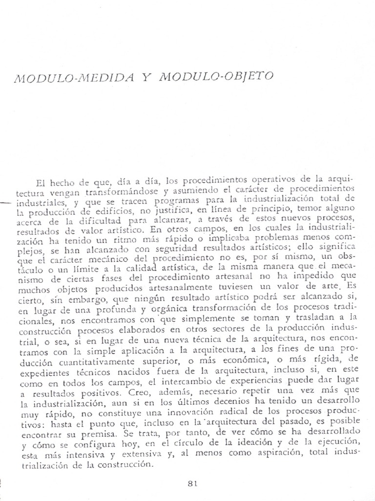 003 Argan. Módulo-Medida y Módulo-Objeto | PDF