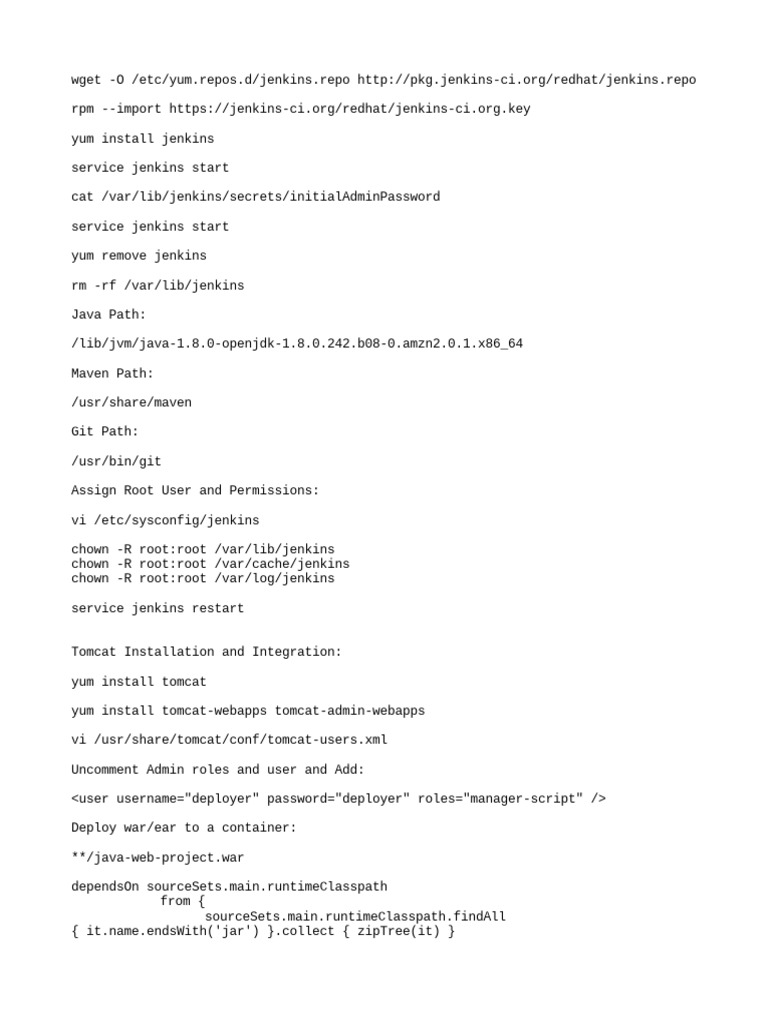 Jenkins Commands PDF