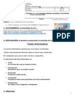 Guía de Aprendizaje" Los Parques Naturales" - Lenguaje - 3º Básico - Fernández