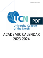 UCN Academic Calendar 2023-24 (December 14, 2022)