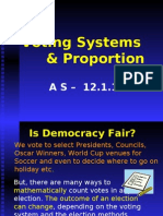 Proportion &amp Voting Systems Lo 12.1.1