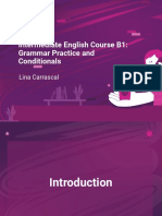 Slides Curso de Ingles Intermedio b1 Practica Gramatical y Condicionales - PDF