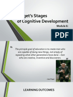 Module 6 Discussion - Piaget's Stages of Cognitive Development