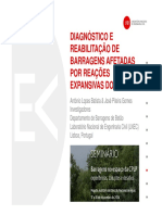 Diagnóstico e Reabilitação de Barragens Afetadas Por Reações Expansivas Do Betão PDF