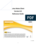 Lotus Notes Client Version 8.5 Reference Guide