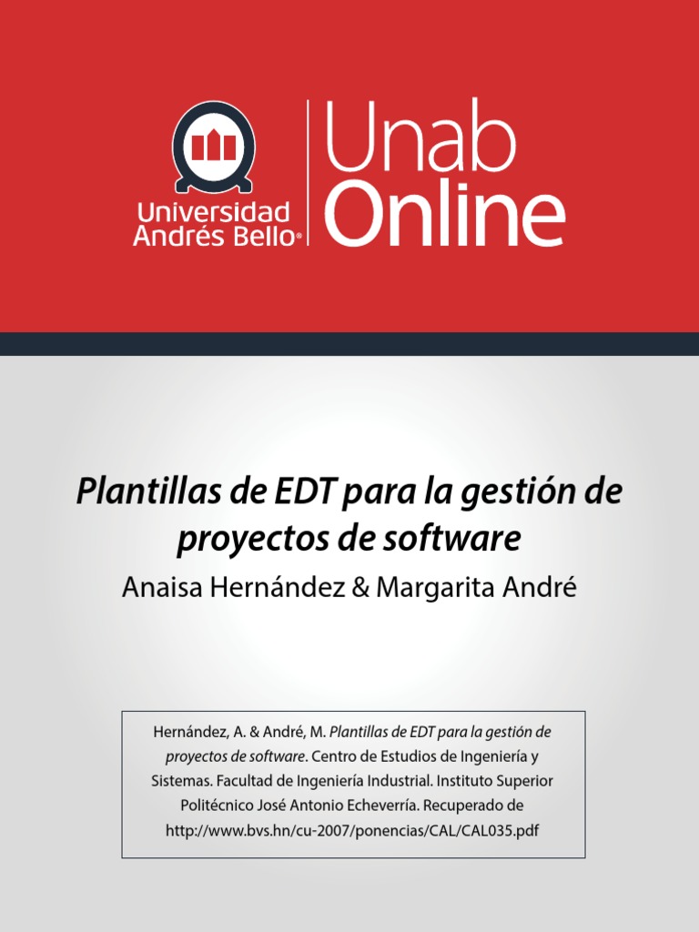 2 Plantillas - EDT para La Gestion de Proyecto | PDF | Software ...