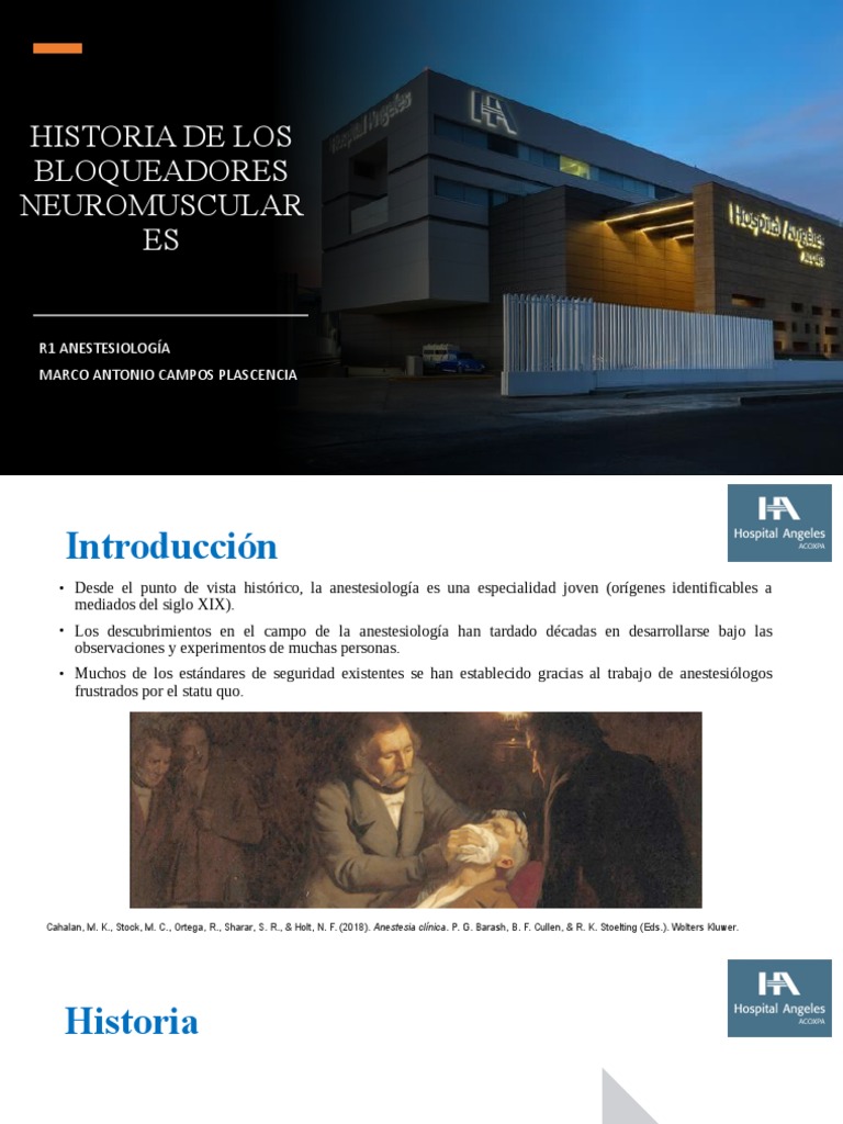 Bloqueadores Neuromusculares PDF Drogas que actúan sobre el sistema