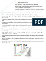 Problemas de matemáticas para resolver problemas de sumas, restas, multiplicaciones y divisiones