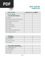 Boat Inspection Checklist Template | PDF | Anchor | Water Transport