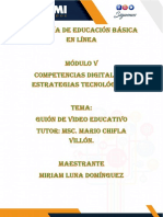 Tarea Guiom de Video Modulo V Maestria