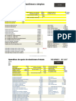 Apoio elastômero simples