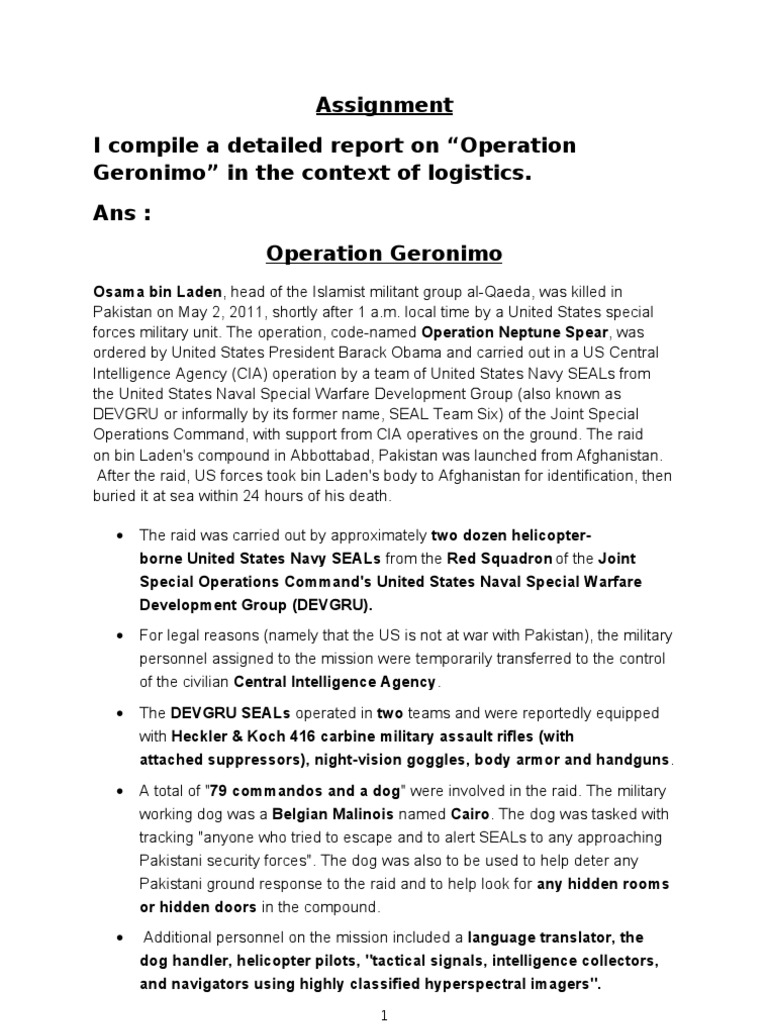 operation geronimo legal case study