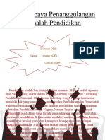 Upaya-Upaya Penanggulangan Masalah Pendidikan