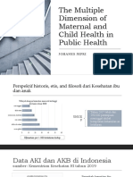 The Multiple Dimension of Maternal and Child Health22