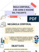 Mecánica Corporal, Tendido de Cama e Higiene Del Paciente PDF