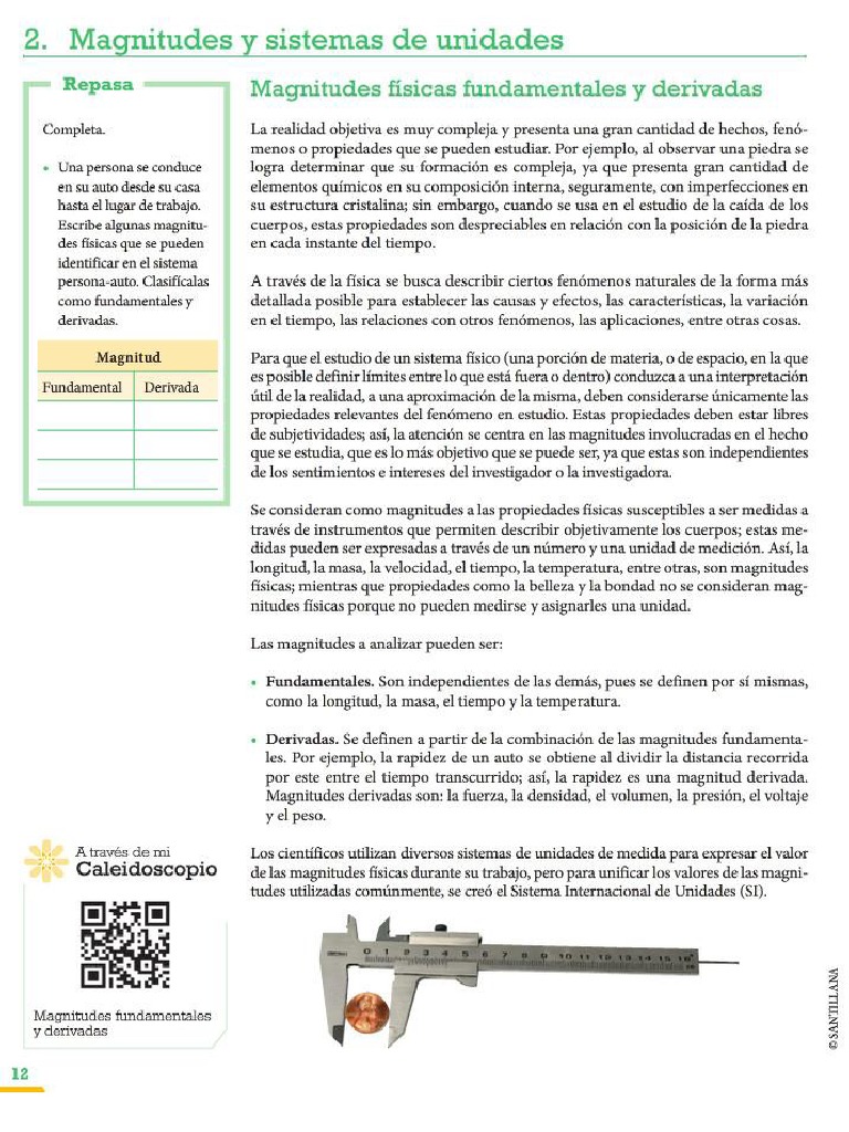 02 U1 Magnitudes físicas fundamentales y derivadas | PDF