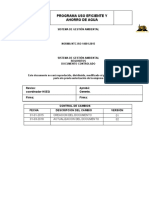 Sgi-Prg-01 Programa de Uso Eficiente de Agua