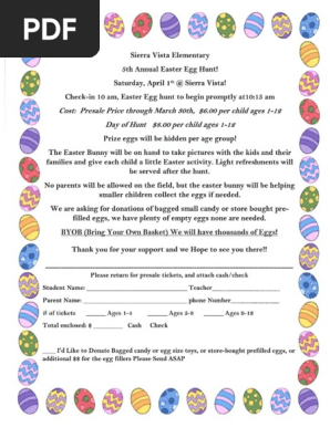 5th annual easter egg hunt