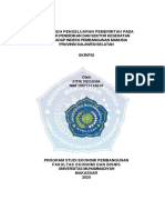 Skripsi Pengaruh Pengeluaran Pemerintah Sektor Pendidikan & Kesehatan Sulsel PDF
