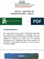 History of Prehistoric Architecture