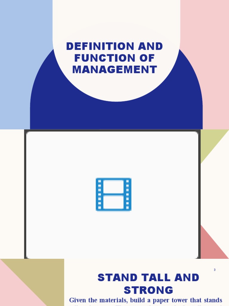 Management Definition And Tower Challenge Pdf