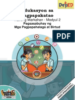 EsP 7-Q3-Module 2 Week 2 Melc 9.3-9.4 Pagsasabuhay NG Mga Pagpapahalaga at Birtud