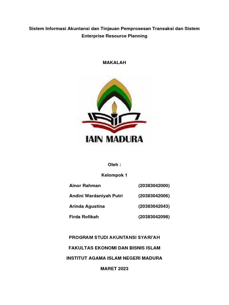 Kelompok 1 Sia Pdf Pdf