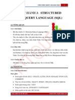 Lab 3-Structured Query Language (SQL Co Ban) PDF