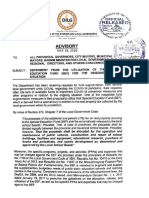 Dilg Advisory - Sef Utilization Covid