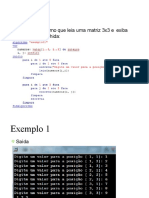 Estruturas de Dados Matrizes Exercc3adcios