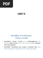 Snowflake UNIT II