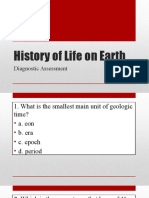 History of Life On Earth-Diagnostic Assessment