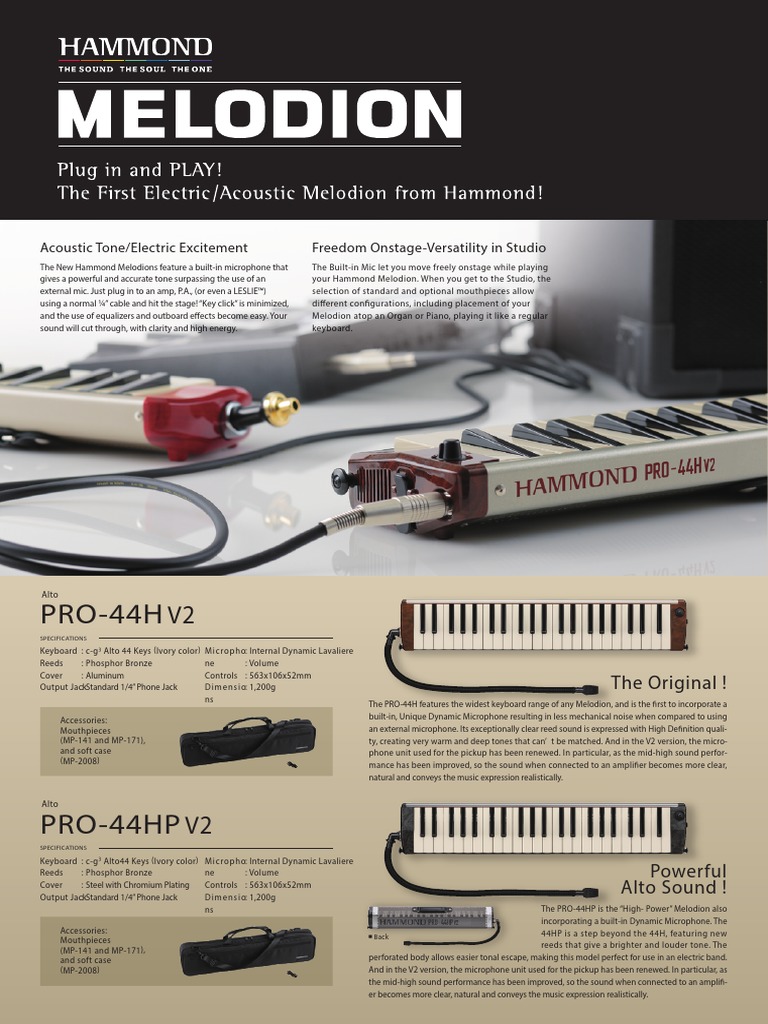 Melodion Brochure | PDF | Microphone | Musical Instruments