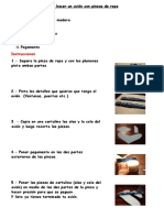 Como Hacer Un Avión Con Pinzas de Ropa Texto Clase Grabada Okkkkk PDF