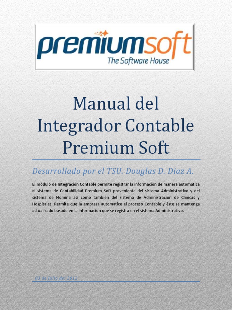 Integrador Contable Premium Soft | PDF | Contabilidad | SQL