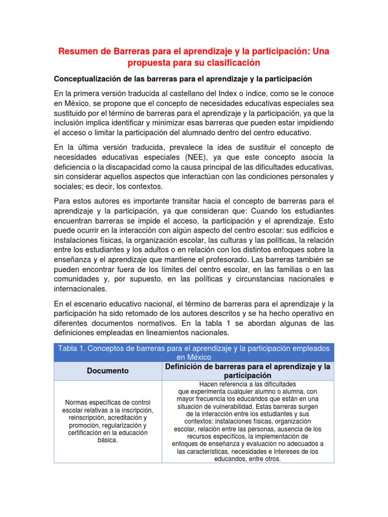 Resumen de Principios y Pautas DUA 2 PDF | PDF | Inclusión (Educación ...