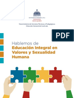 Educación integral en valores y sexualidad