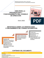 Presentacion Validacion Organizacion y Funcionamiento CDIR