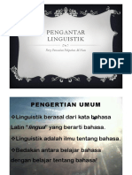 PPT PENGANTAR LINGUISTIK