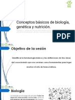 Conceptos básicos de biología, genética y nutrición para diseñar alimentos saludables