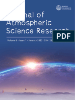 Journal of Atmospheric Science Research - Vol.6, Iss.1 January 2023