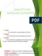 Elemento NG Maikling Kwento