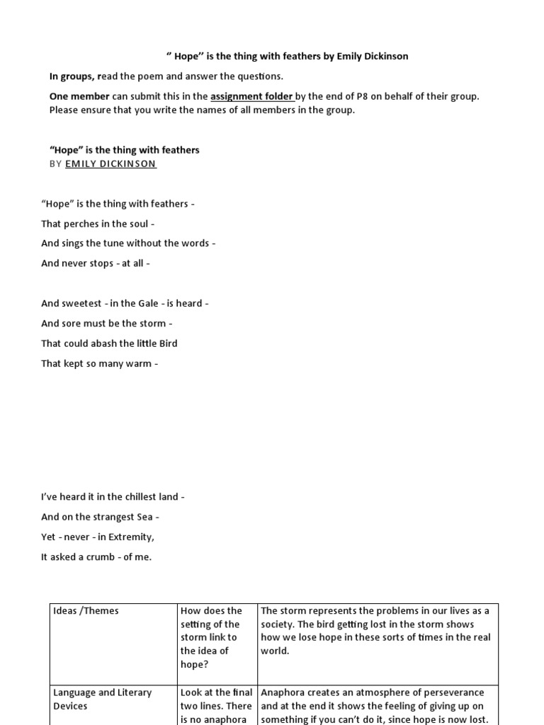 hope-is-the-thing-with-feathers-worksheet-pdf