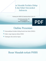 Gambaran Masalah Perilaku Hidup Bersih Dan Sehat Masyarakat Indonesia