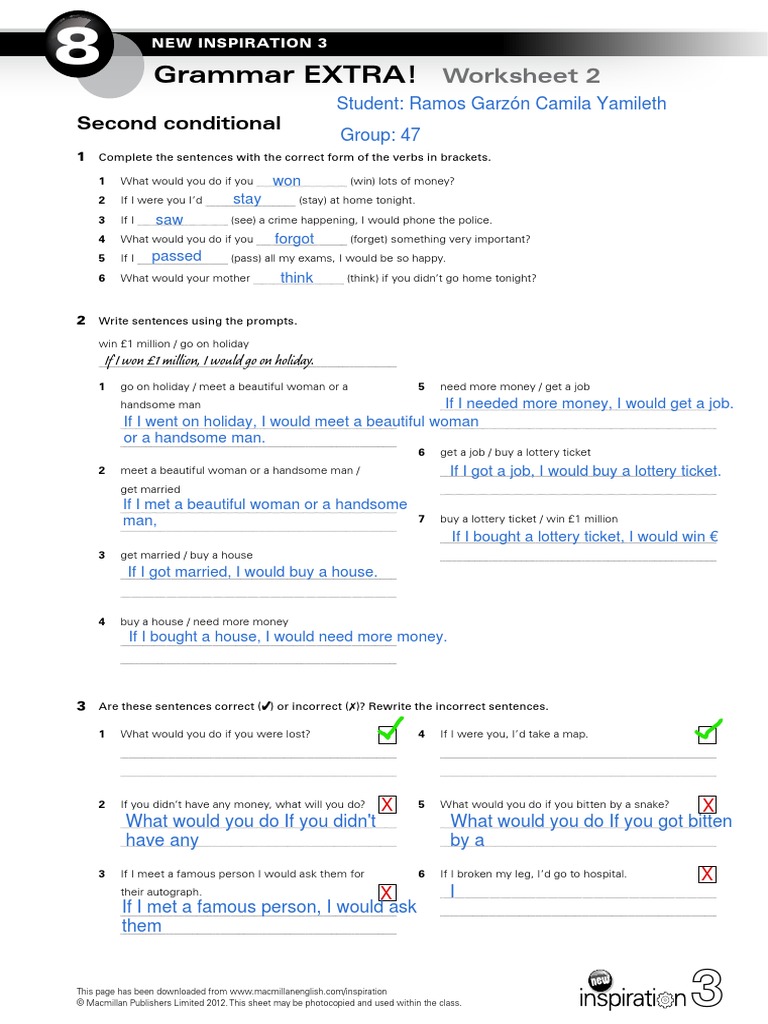 Second - Conditional Corregido | PDF | Linguistics | Grammar