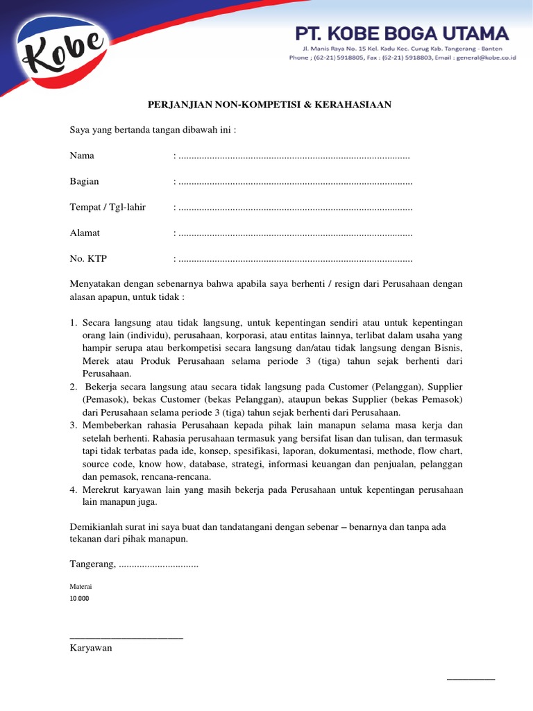 Non Compete Clause Meaning