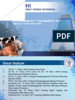 Pendaftaran Obat Hewan - Pertemuan RO 9 September 2022 PDF