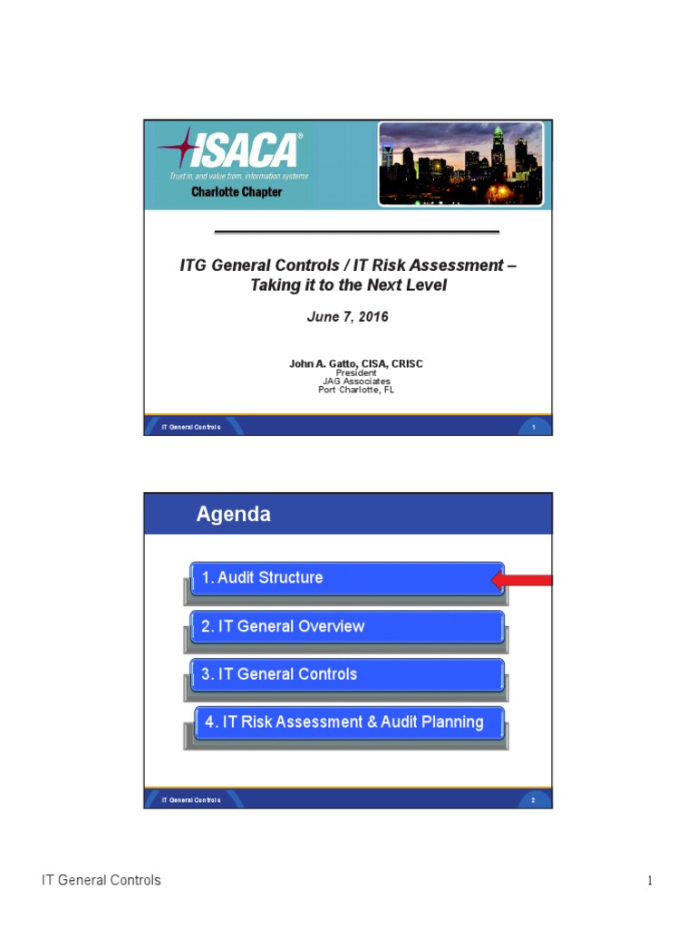 IT General Controls - John Gatto (Part 1) | PDF | Internal Control ...