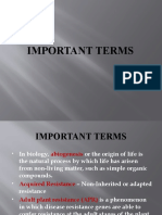 Important Terms
