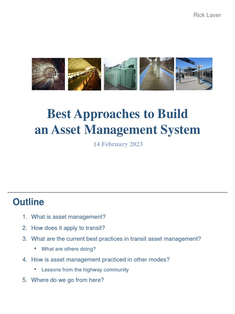 Best Practices in Transit Asset Management | PDF | Investment ...